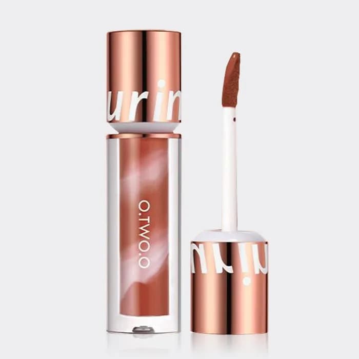 رژ لب مات و مخملی و ضد آب او توو O.two.o مدل Leopop Lipstick رنگ Pompkin Brown شماره 04