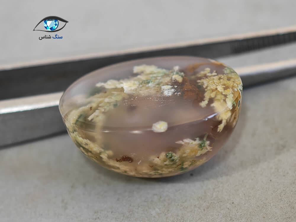 عقیق شجر بهاری انگشتری 4.8 گرم — تصویر ۳