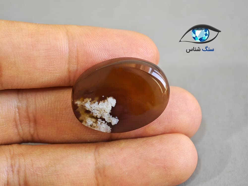 عقیق شجر شکوفه بهاری 7.6 گرم — تصویر ۳