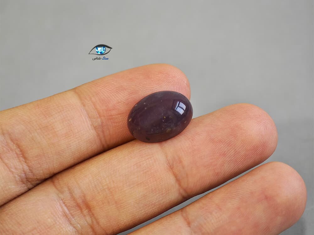 عقیق سوسنی بیضی 1.7 گرم — تصویر ۲