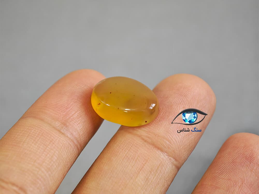 عقیق زرد طبیعی 1.8 گرم — تصویر ۵