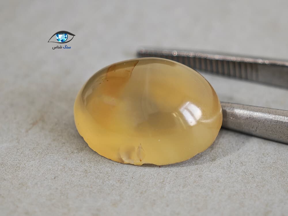 عقیق زرد طبیعی 1.8 گرم — تصویر ۳