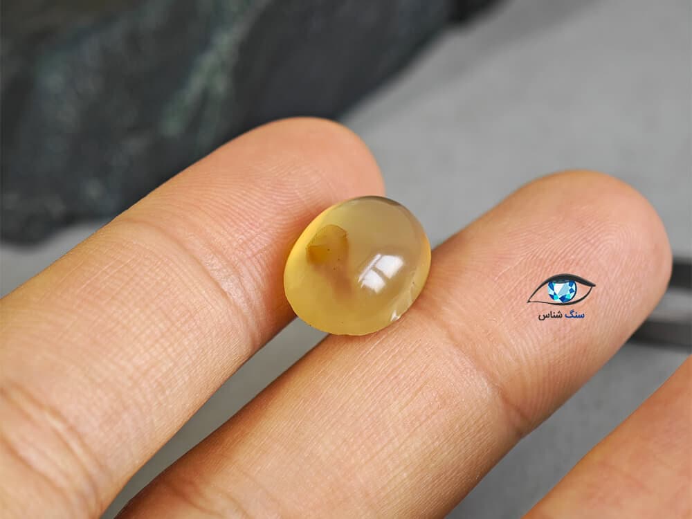 عقیق زرد طبیعی 1.8 گرم — تصویر ۲
