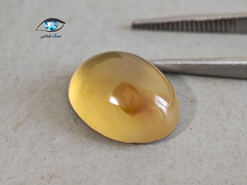 عقیق زرد طبیعی 1.8 گرم