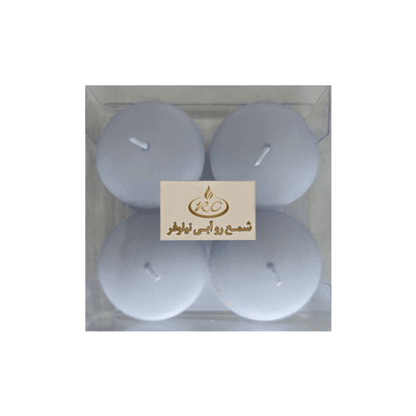 شمع روآبی نیلوفر رویا آبی پاستیلی بسته 4 عددی