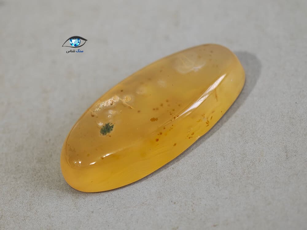 عقیق زرد اشکی درشت 4.3 گرم — تصویر ۵