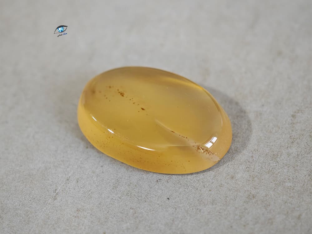 عقیق زرد طبیعی 3 گرم — تصویر ۳