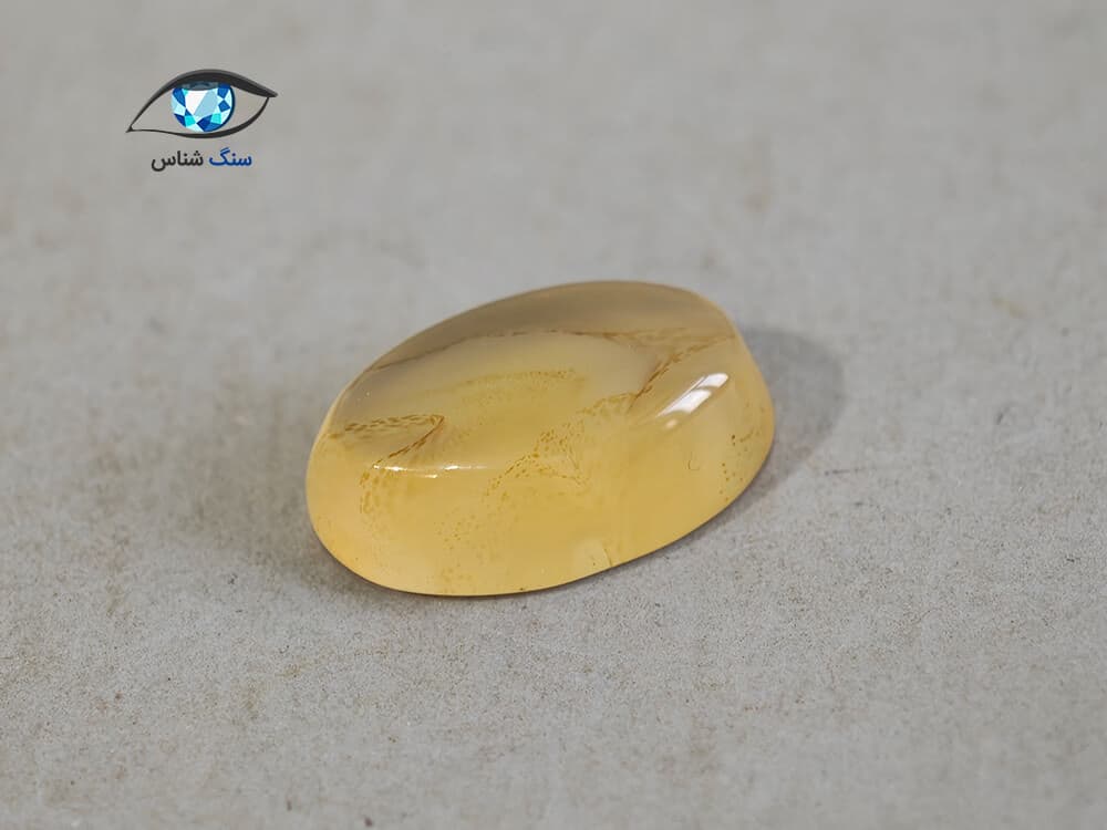 نگین عقیق زرد طبیعی 2.2 گرم — تصویر ۶