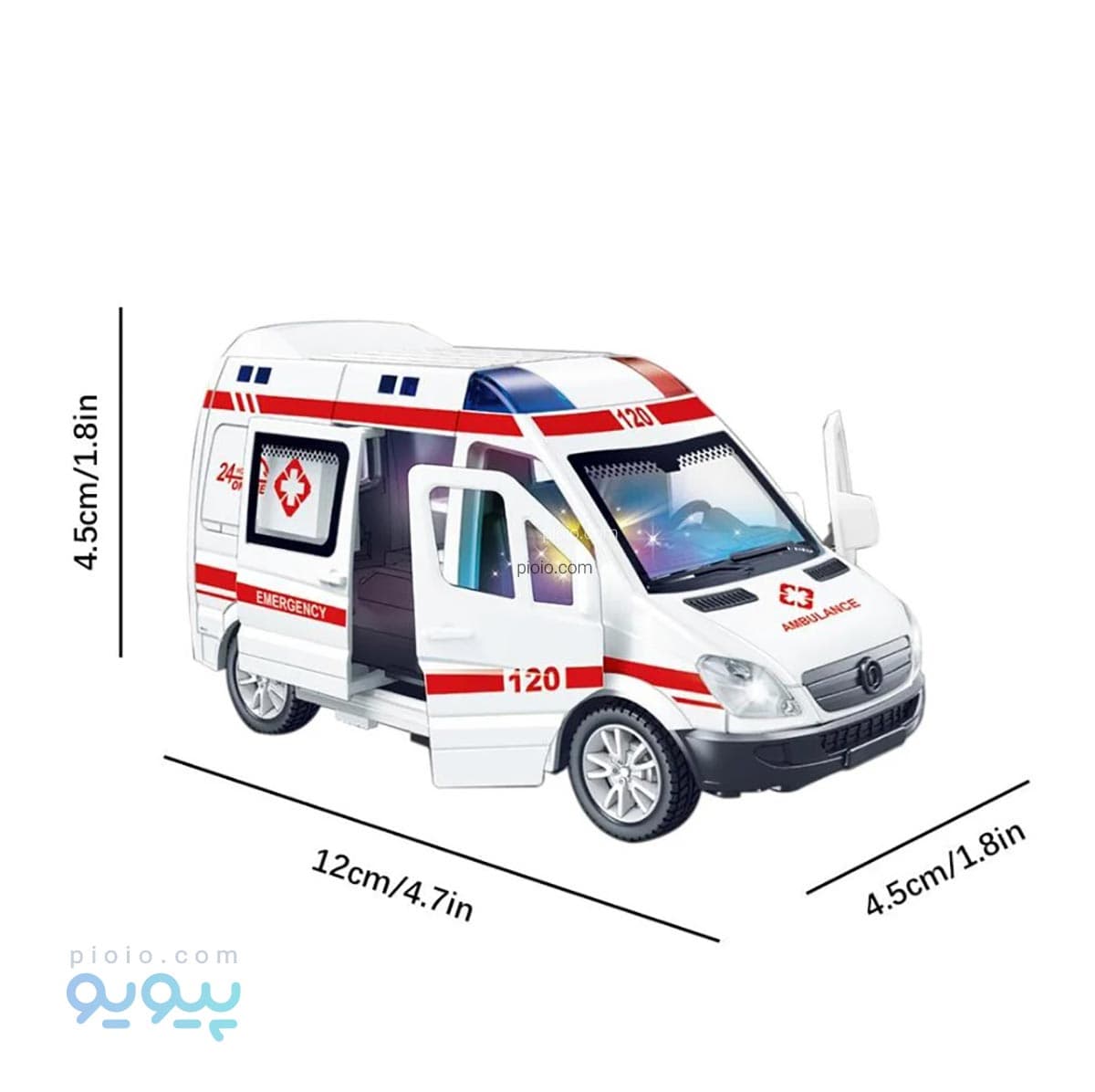 اسباب بازی ماشین آمبولانس و پلیس آیتم 7737 — تصویر ۲