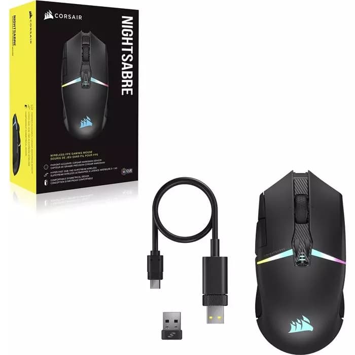 ماوس گیمینگ کورسیر مدل NIGHTSABRE RGB — تصویر ۲