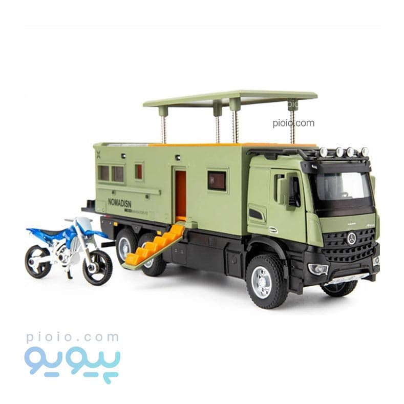 ماکت ماشین فلزی کمپر بنز با موتور آیتم b3217