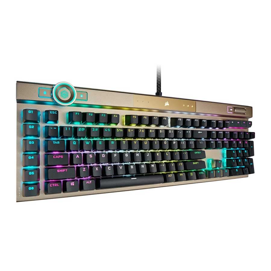 کیبورد گیمینگ کورسیر K100 RGB OPX Switch — تصویر ۲