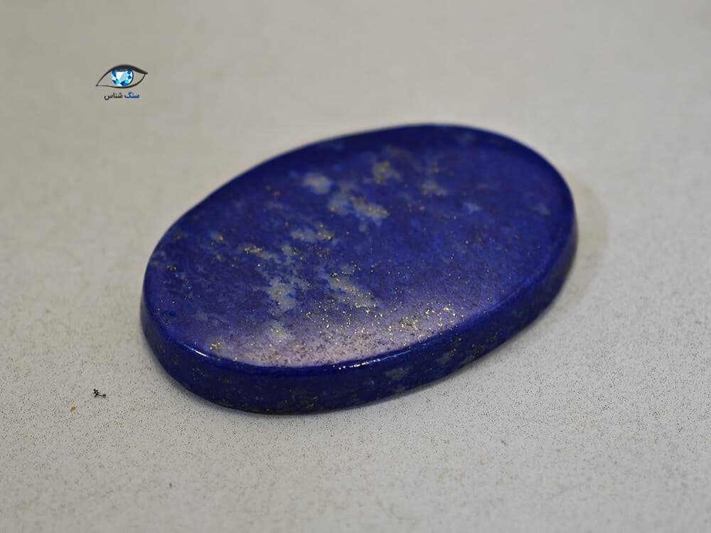 لاجورد بیضی طبیعی 3.7 گرم — تصویر ۲