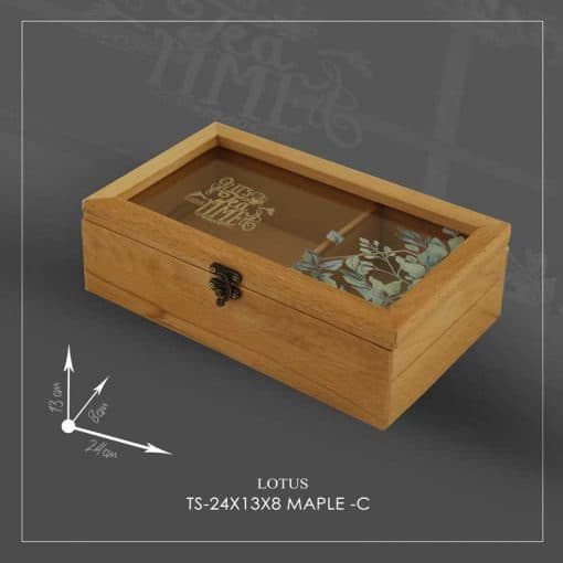 باکس تی بگ تمام چوبی مدل MAPLE-C کد TS-24X13X8 — تصویر ۲