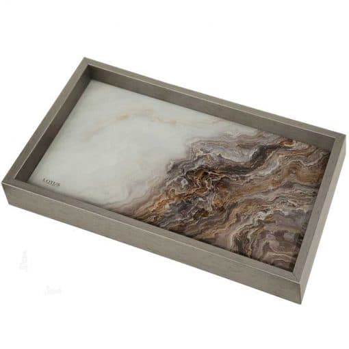 سینی سرو مدل LUCCA کد WST-3062 رنگ GOLD&GRAY&WHITE — تصویر ۶