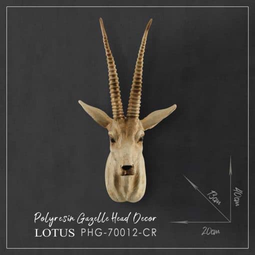 مجسمه غزال دیوار کوب کد PHG-70012 رنگ CR و GRAY — تصویر ۶