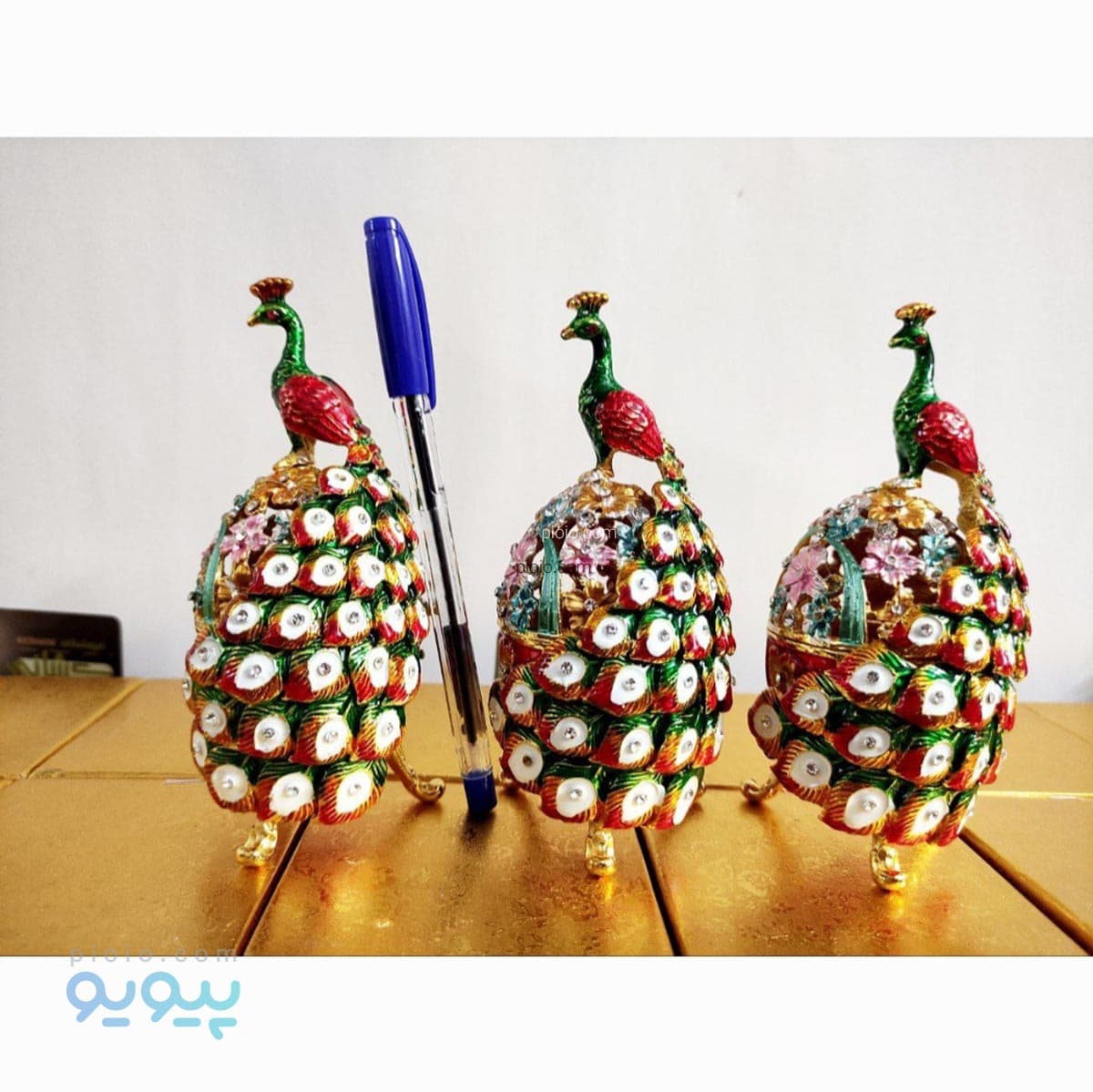 جا جواهری طاووس استوانه ای