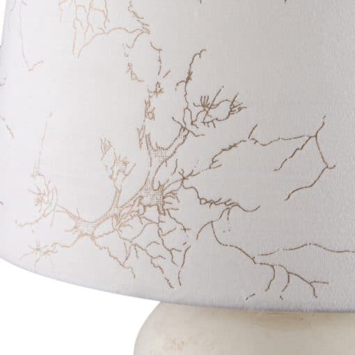 آباژور رومیزی چوبی تاچ مدل GIORGIA کد TL-80807 رنگ WH.MARBLE/GILDED — تصویر ۳