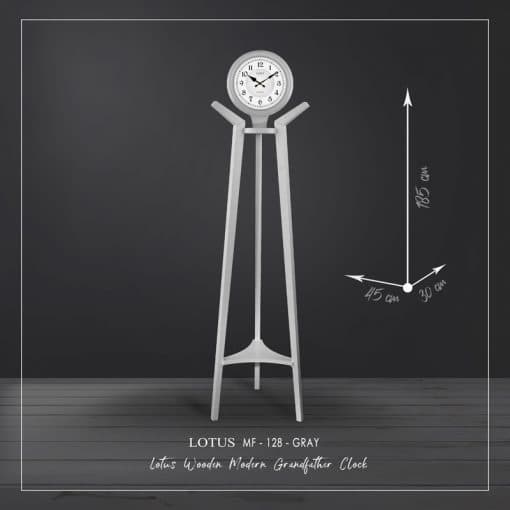 ساعت ایستاده مدرن مدل MF-128 رنگ طوسی(GRAY) و قهوه ای(BROWN) — تصویر ۴