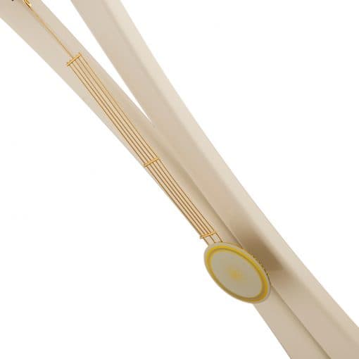 ساعت ایستاده مدرن مدل MF-121-NEW رنگ LIGHT WALNUT و WALNUT و WHITE و BR و CR — تصویر ۵