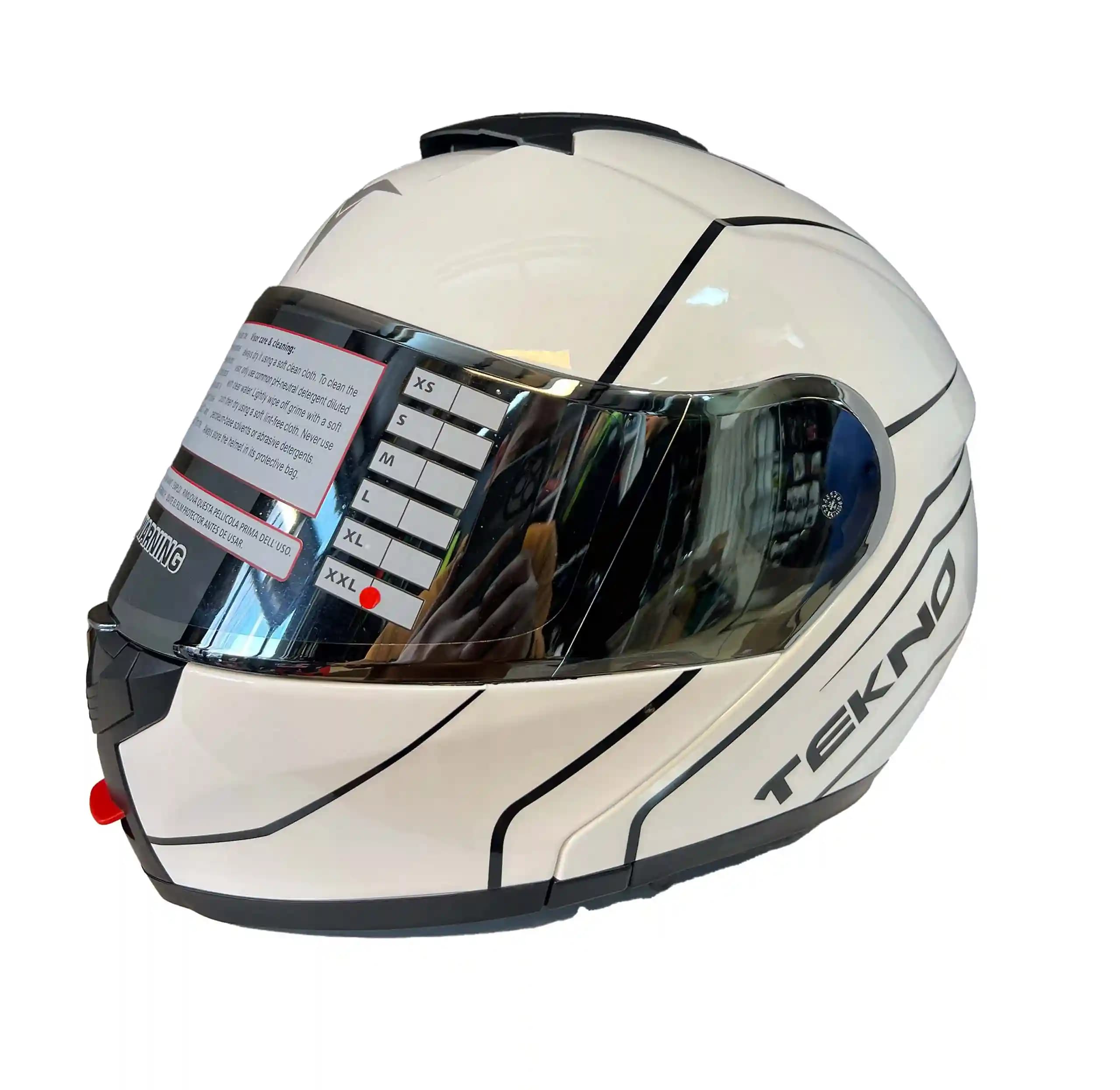 کلاه فک متحرک Tekno – white black Line