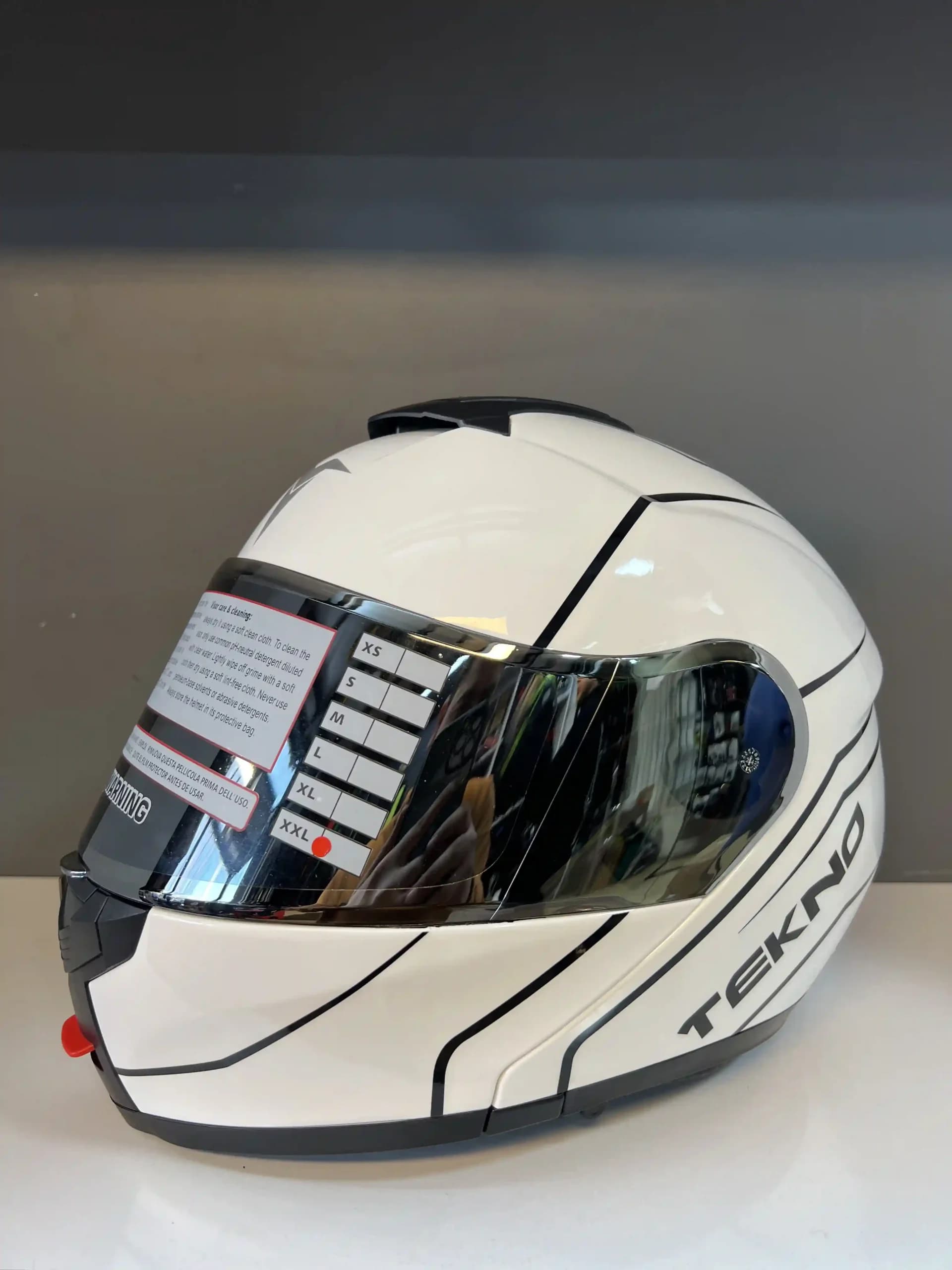 کلاه فک متحرک Tekno – white black Line — تصویر ۲