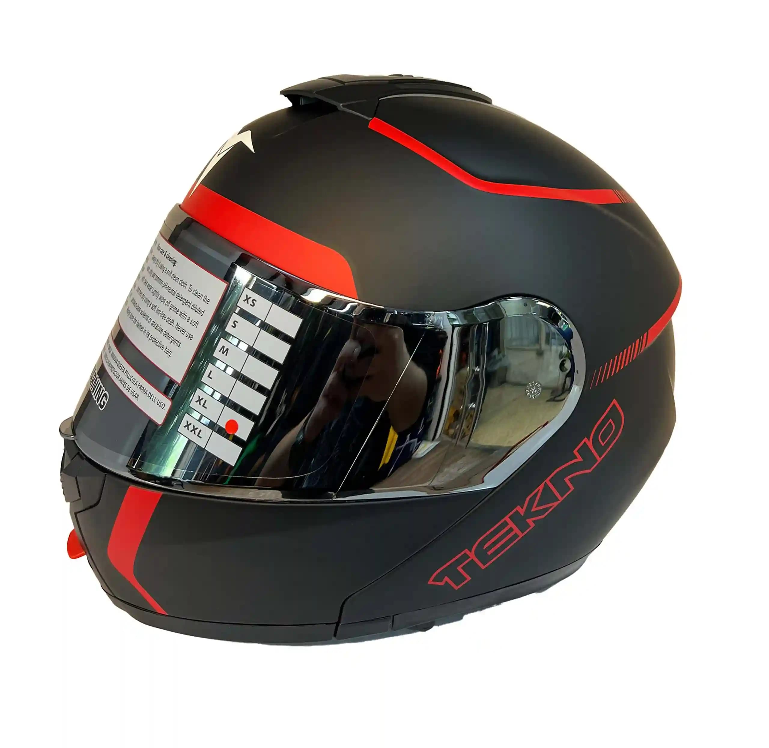 کلاه فک متحرک Tekno – Black red line