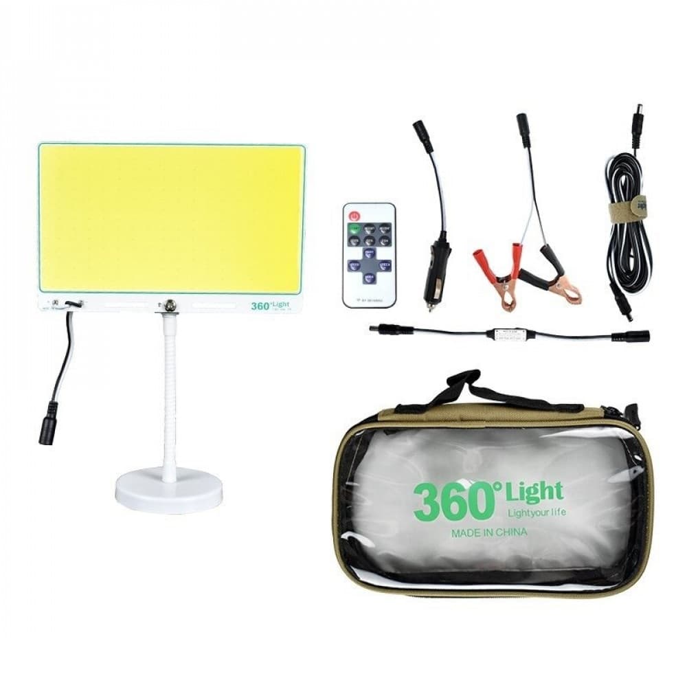 چراغ کمپینگ 360 لایت مدل 1000 واتی TM-03 COB RF با استند آهنربایی — تصویر ۳