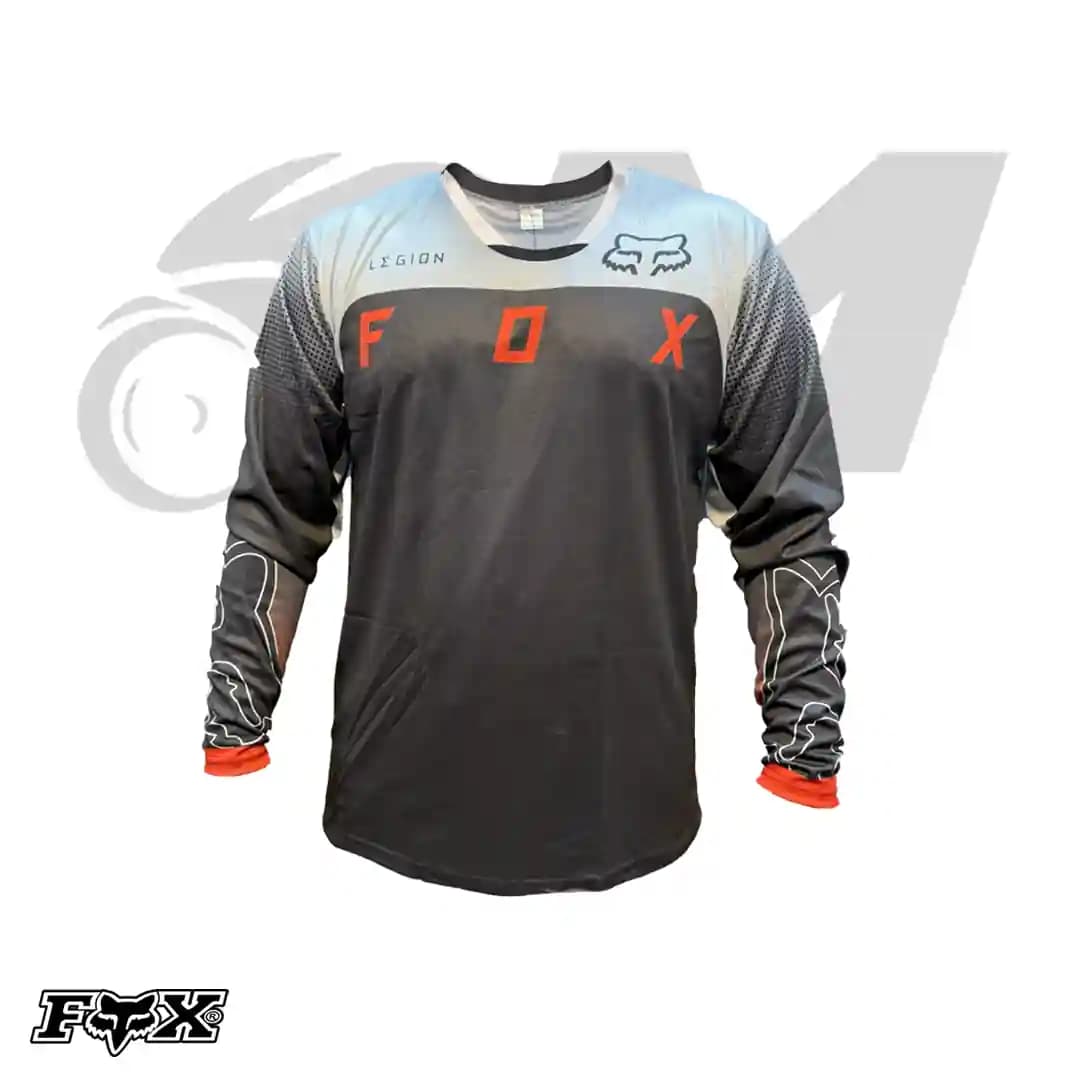 آستین‌بلند تک کراسی – مدل Fox gray red