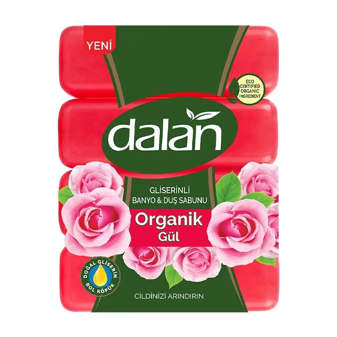 صابون دالان Dalan حاوی عصاره گل رز 4 عددی 600 گرم