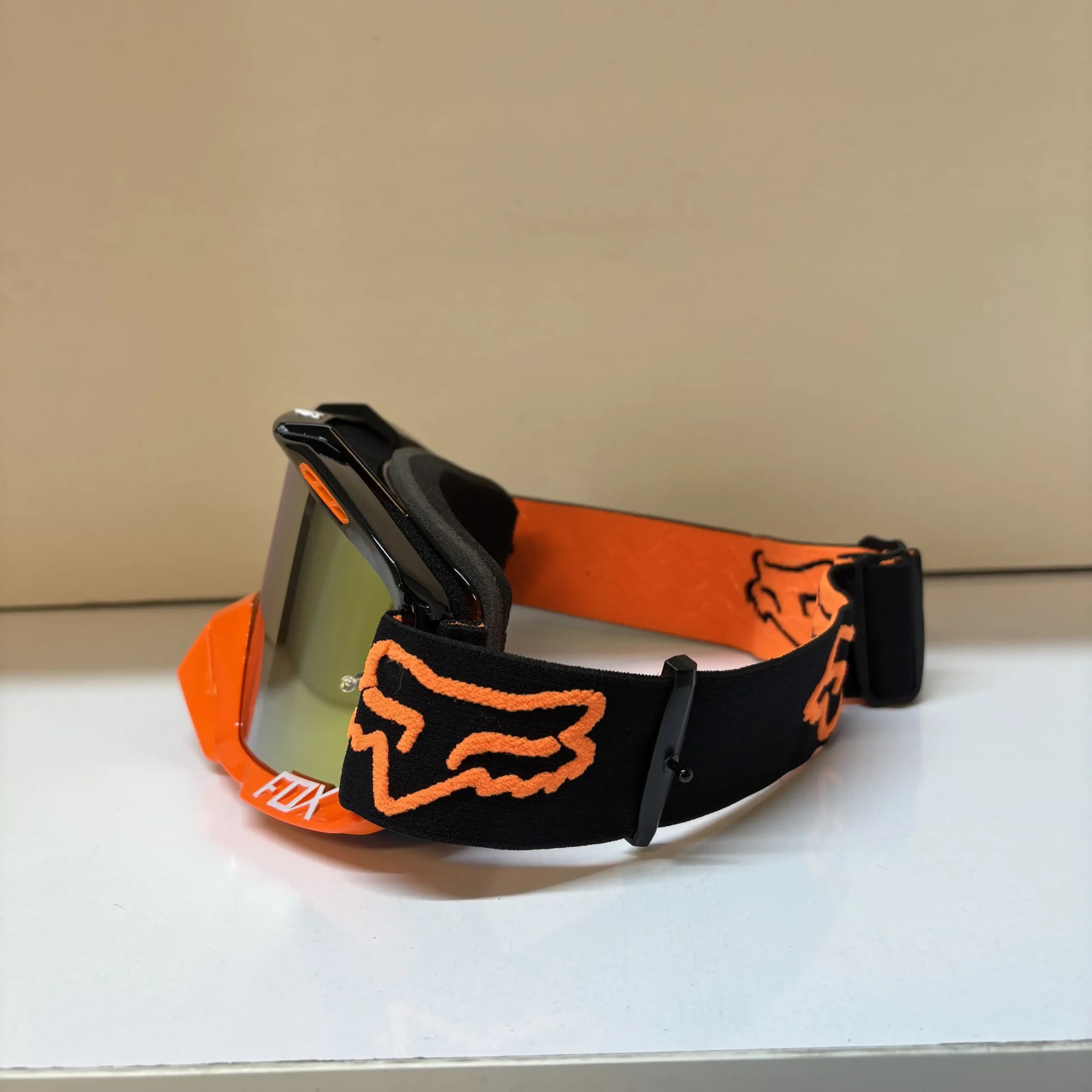 عینک کراسی FOX اصل – محافظ چشم موتورسواران حرفه‌ای نارنجی — تصویر ۲