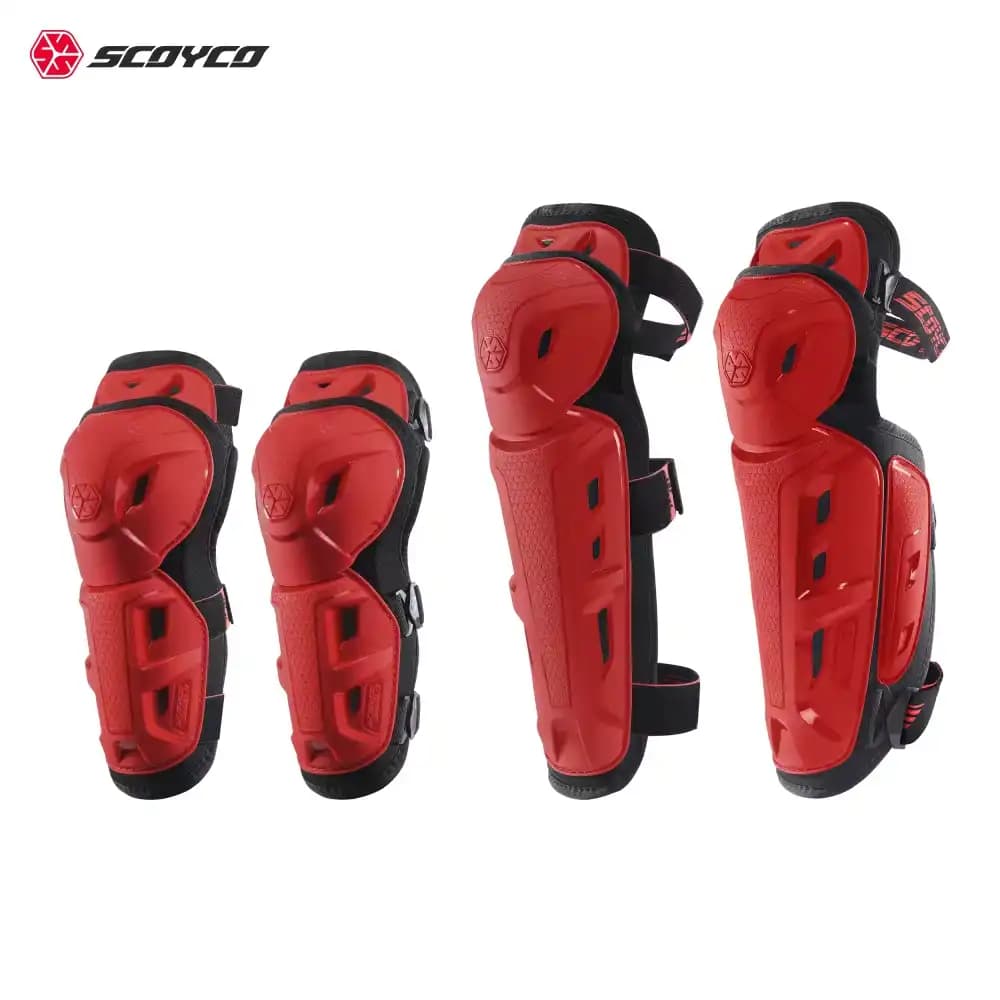 ست محافظتی ۴ تکه آرنج و زانوبند SCOYCO K26 – ایمنی، راحتی و عملکرد حرفهای — تصویر ۲