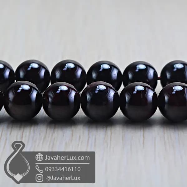 تسبیح یاقوت گارنت 33 دانه _ کد : 500076 — تصویر ۵