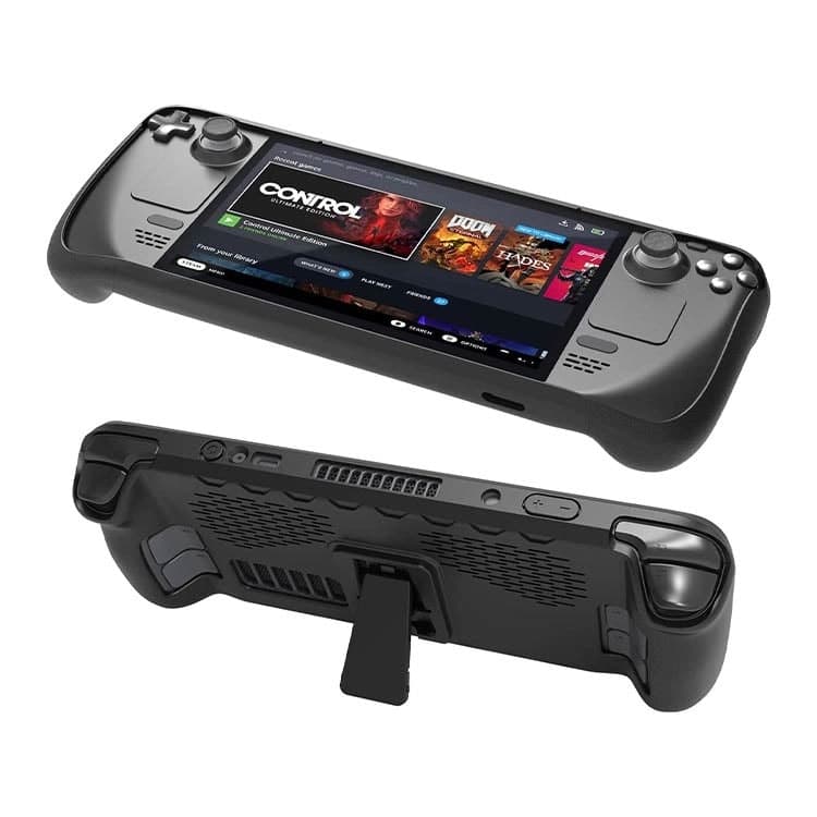 پک لوازم جانبی JYS 7-in-1 مخصوص Steam Deck – مشکی — تصویر ۲