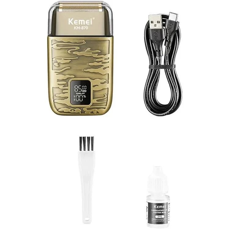 ماشین اصلاح شیور صورت کیمی مدل KM-870 — تصویر ۶