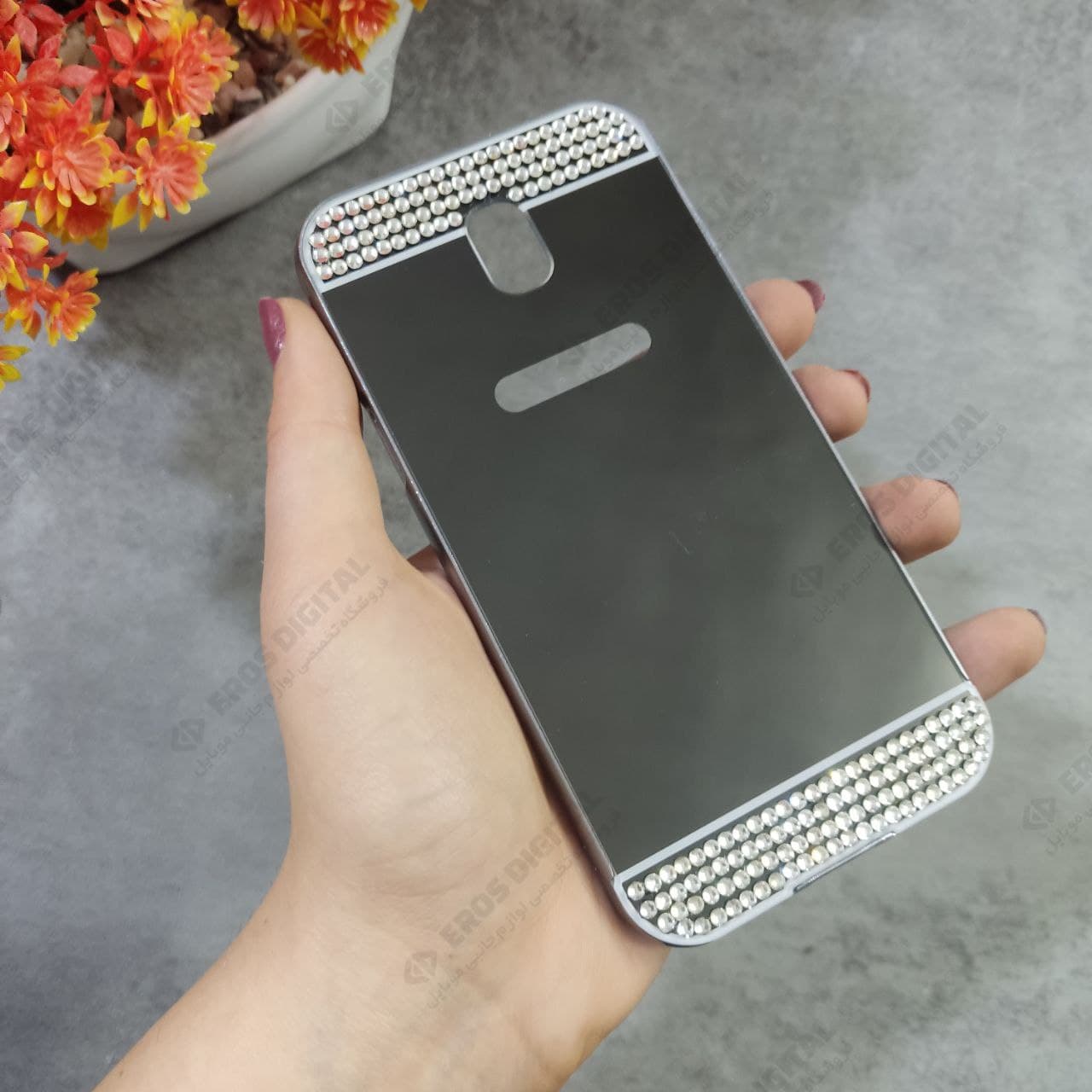 قاب گوشی Samsung Galaxy J5 Pro مدل آینه ای نگین دار