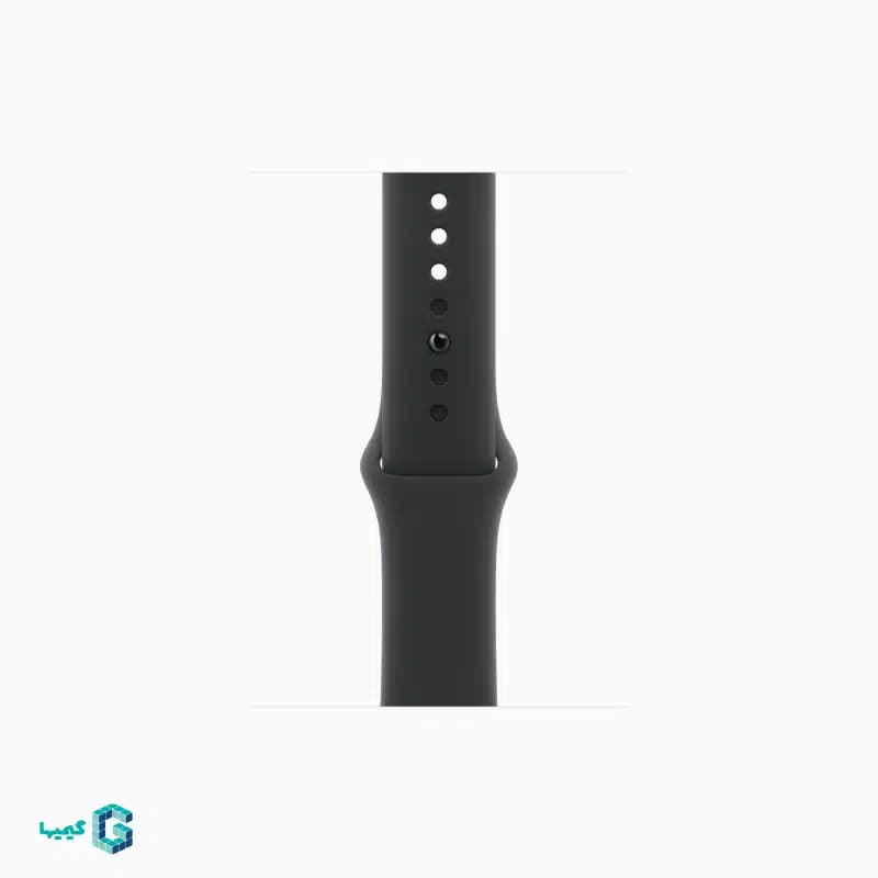 ساعت هوشمند اپل واچ مدل Series 11 Aluminum Case خاکستری با بند اسپرت سیلیکون مشکی SpaceGray — تصویر ۲
