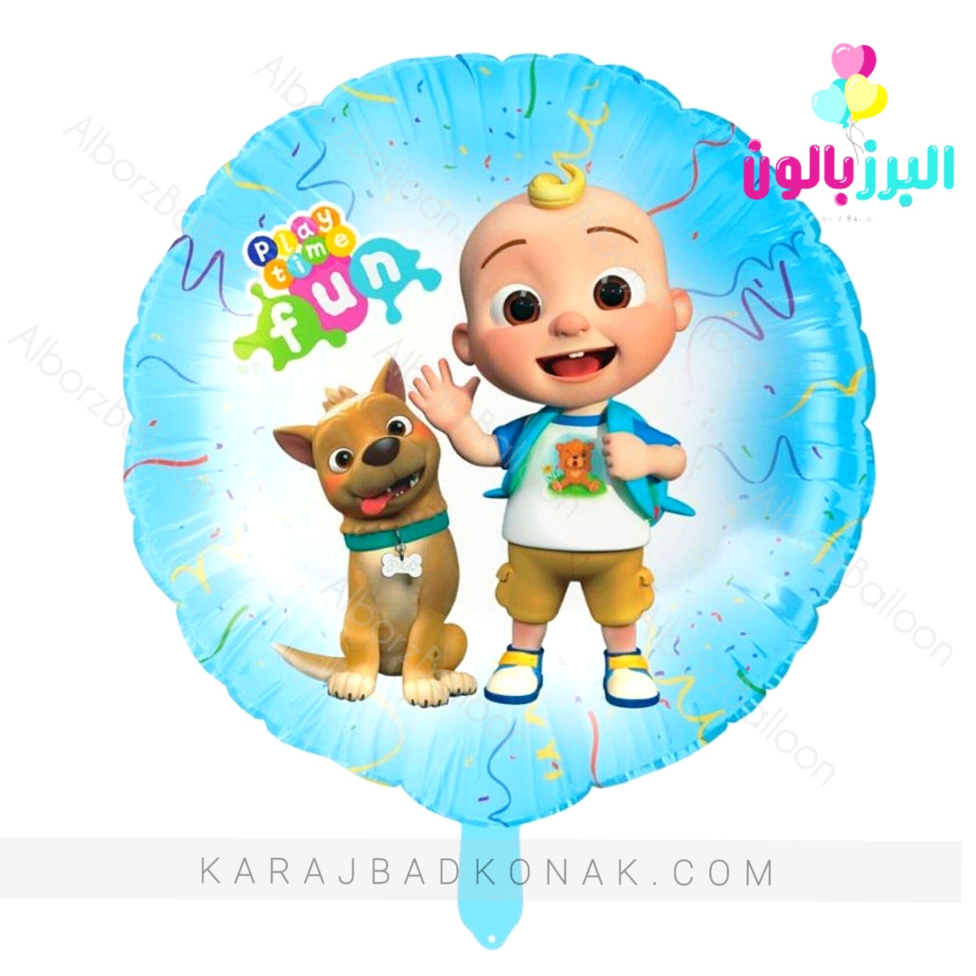 بادکنک فویلی گرد کوکو ملون