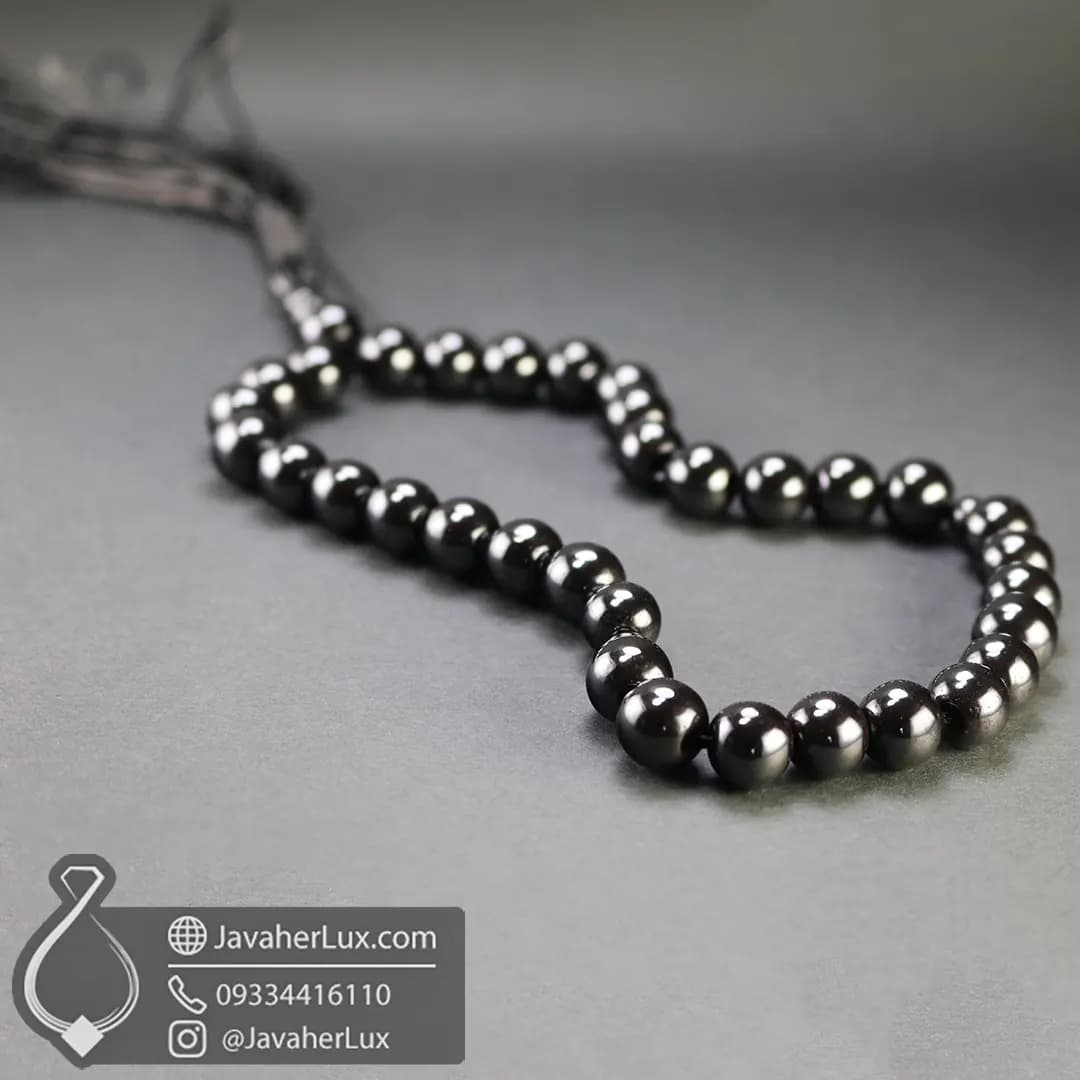 تسبیح سنگ حدید 33 دانه _ کد 500071 — تصویر ۴