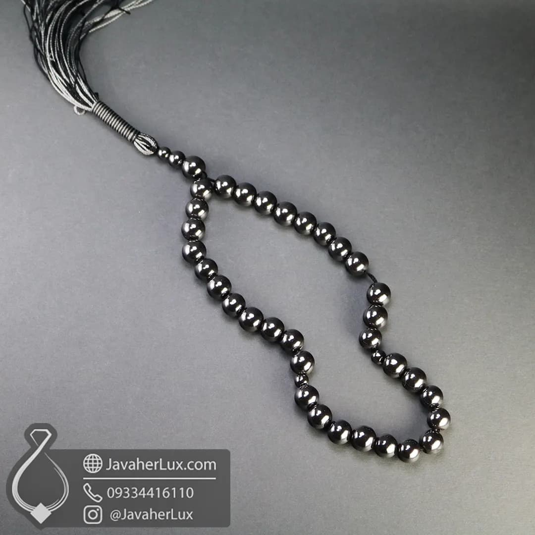 تسبیح سنگ حدید 33 دانه _ کد 500071 — تصویر ۶