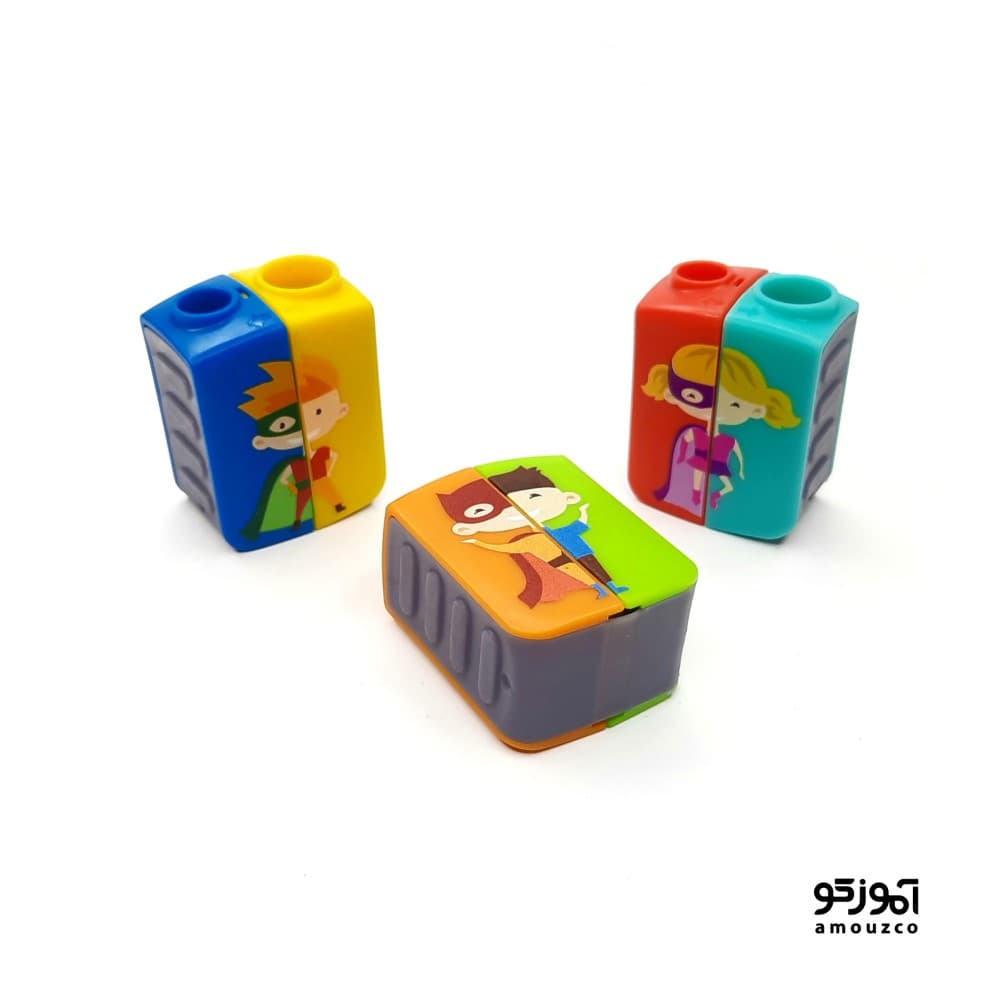 تراش 2 سوراخه مخزندار اسکول فنس مدل FA92656