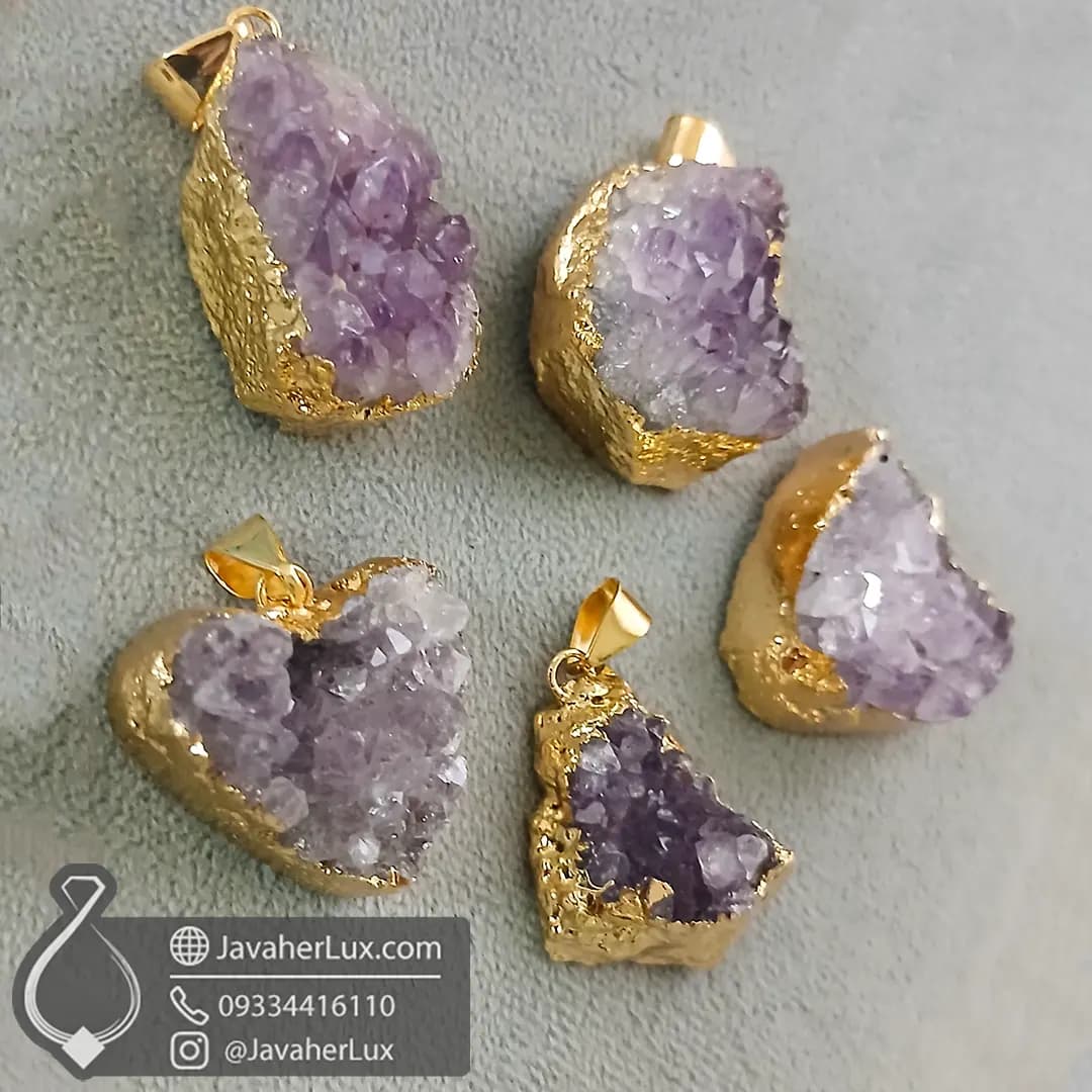 گردنبند ژئود آمتیست _ کد : 400591