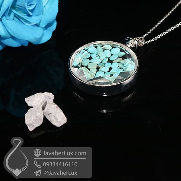 گردنبند فیروزه _ کد : 400588 — تصویر ۳