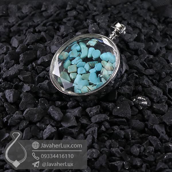 گردنبند فیروزه _ کد : 400588 — تصویر ۲