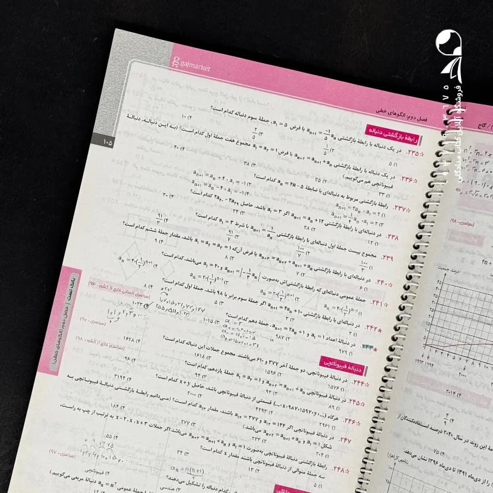 سیرتاپیاز ریاضی و آمار دوازدهم انسانی گاج — تصویر ۵