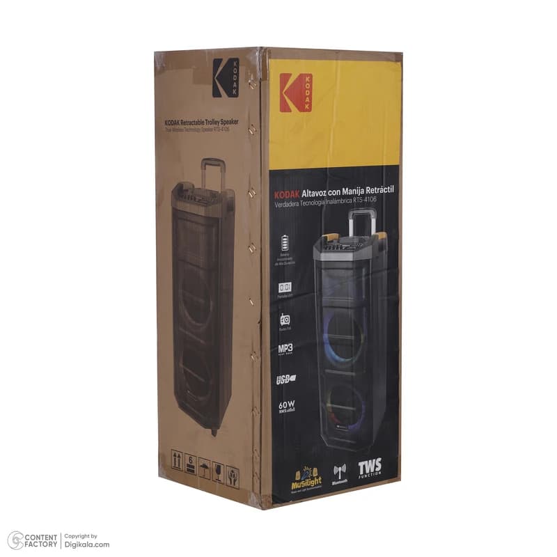 اسپیکر بلوتوثی قابل حمل کداک مدل RTS-4106 — تصویر ۱۰