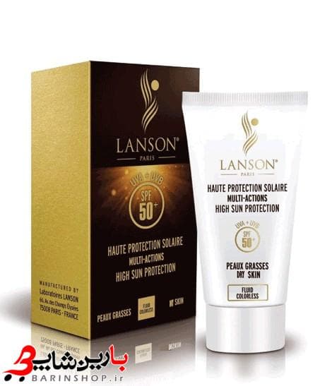 کرم ضد آفتاب بی‌رنگ پوست خشک SPF 50 لانسون ۴۰ میلی لیتر