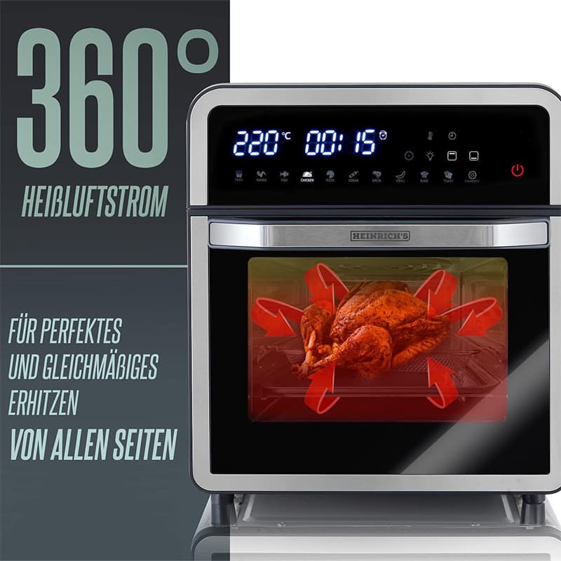سرخ کن بدون روغن چند منظوره هنریچ مدل HFR-8209 — تصویر ۳