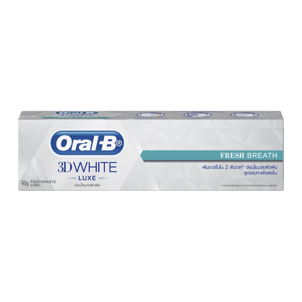 اورال بی خمیر دندان تری دی وایت لوکس مدل فرش بریث لایه بردار ملایم لکه زردی 160ml
