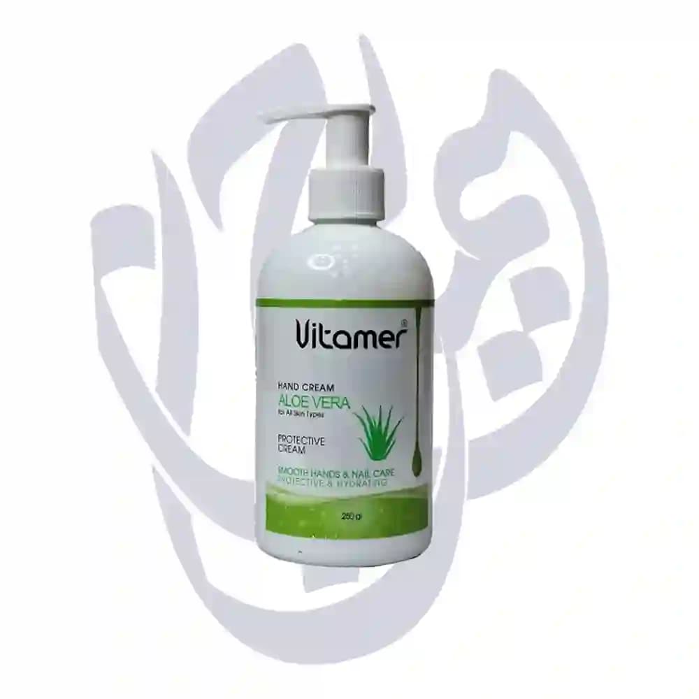 کرم آبرسان پمپی آلوئه ورا ویتامر 250گرم Vitamer-ALOEVERA